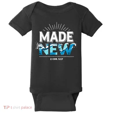 Made New Baptized Baptism Baby Bodysuit