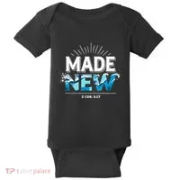 Made New Baptized Baptism Baby Bodysuit thumb 0