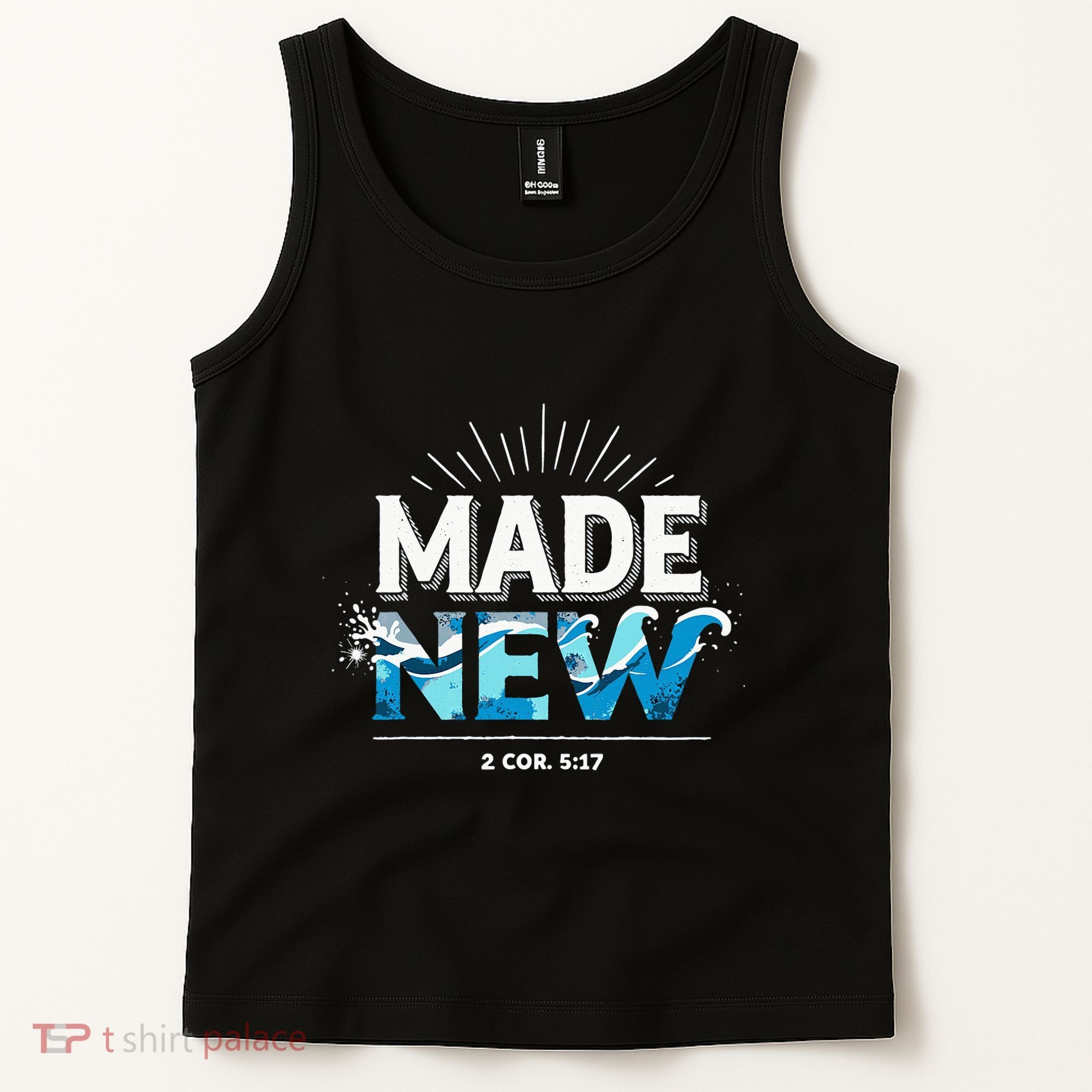 Made New Baptized Baptism Tank Top