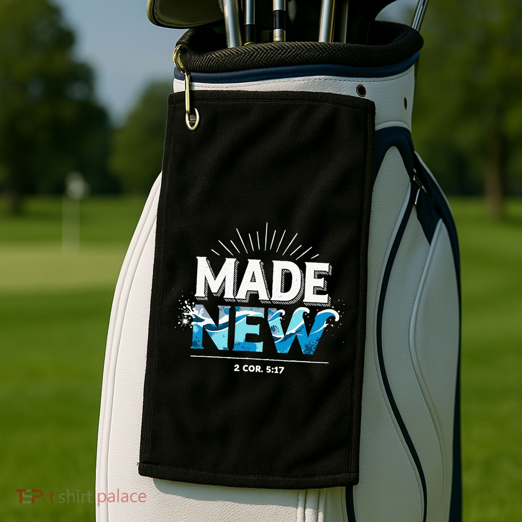 Made New Baptized Baptism Golf Towel