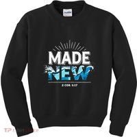 Made New Baptized Baptism Kids Sweatshirt thumb 0