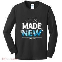 Made New Baptized Baptism Kids Long Sleeve Shirt thumb 0