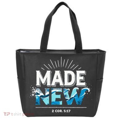 Made New Baptized Baptism Tote Bag
