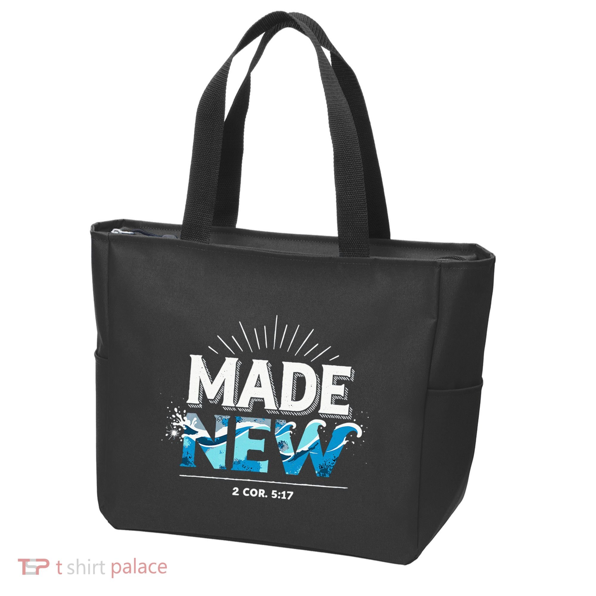 Made New Baptized Baptism Tote Bag
