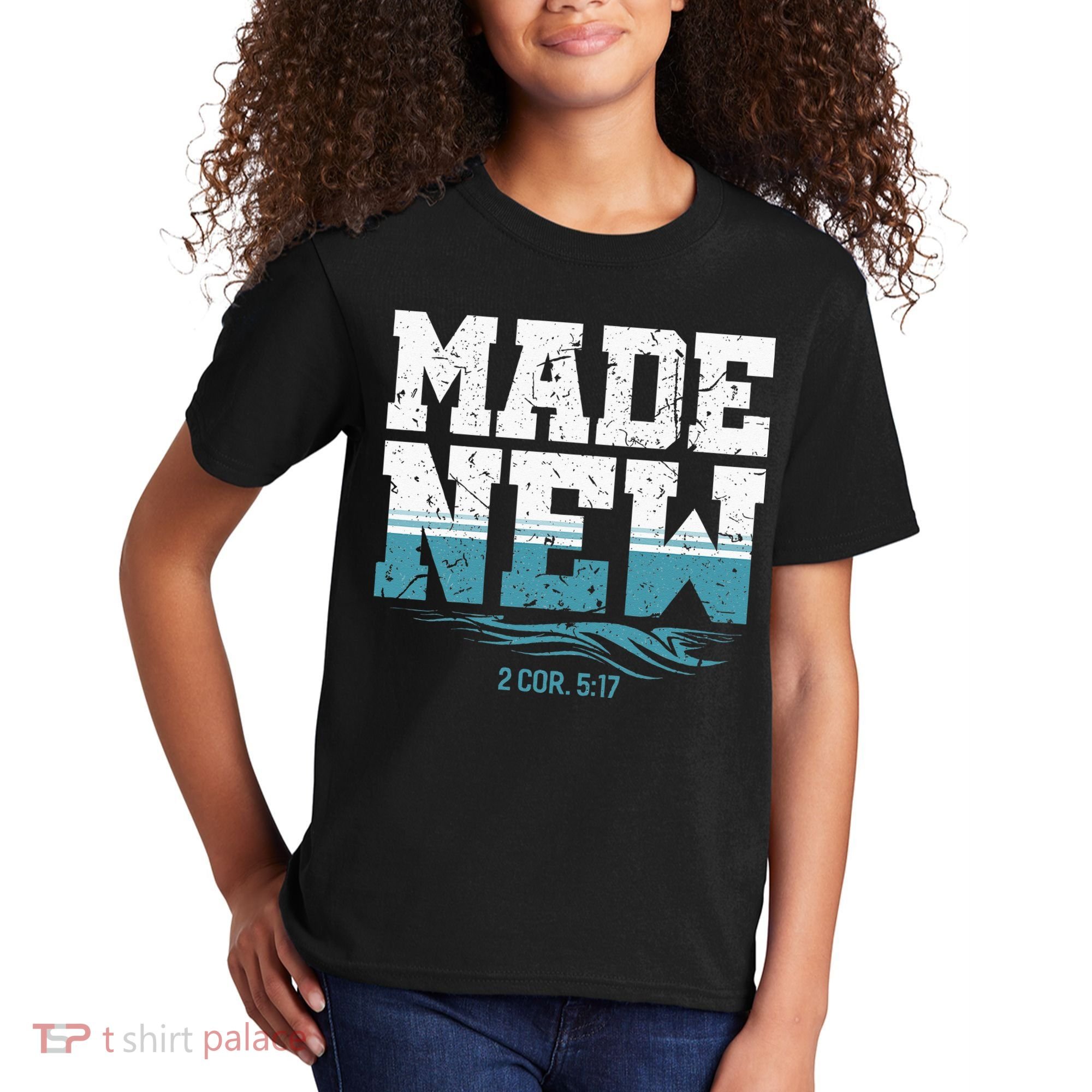Made New Baptism Christian For  Kids T-Shirt