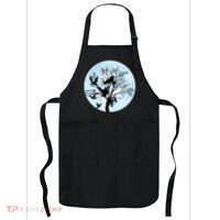 Moonlight Night Black Crow Forest Animal Bird Raven Apron thumb 0