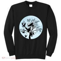 Moonlight Night Black Crow Forest Animal Bird Raven Sweatshirt thumb 0