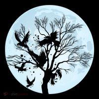 Moonlight Night Black Crow Forest Animal Bird Raven Coffee Mug thumb 5