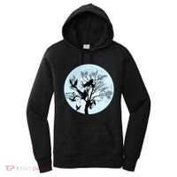 Moonlight Night Black Crow Forest Animal Bird Raven Women's Hoodie thumb 0