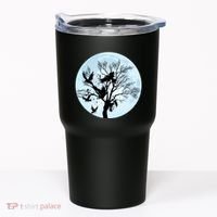 Moonlight Night Black Crow Forest Animal Bird Raven Tumbler thumb 0