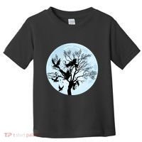 Moonlight Night Black Crow Forest Animal Bird Raven Toddler T-Shirt thumb 0