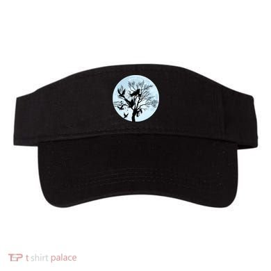 Moonlight Night Black Crow Forest Animal Bird Raven Visor