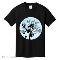 Moonlight Night Black Crow Forest Animal Bird Raven Kids T-Shirt thumb 0