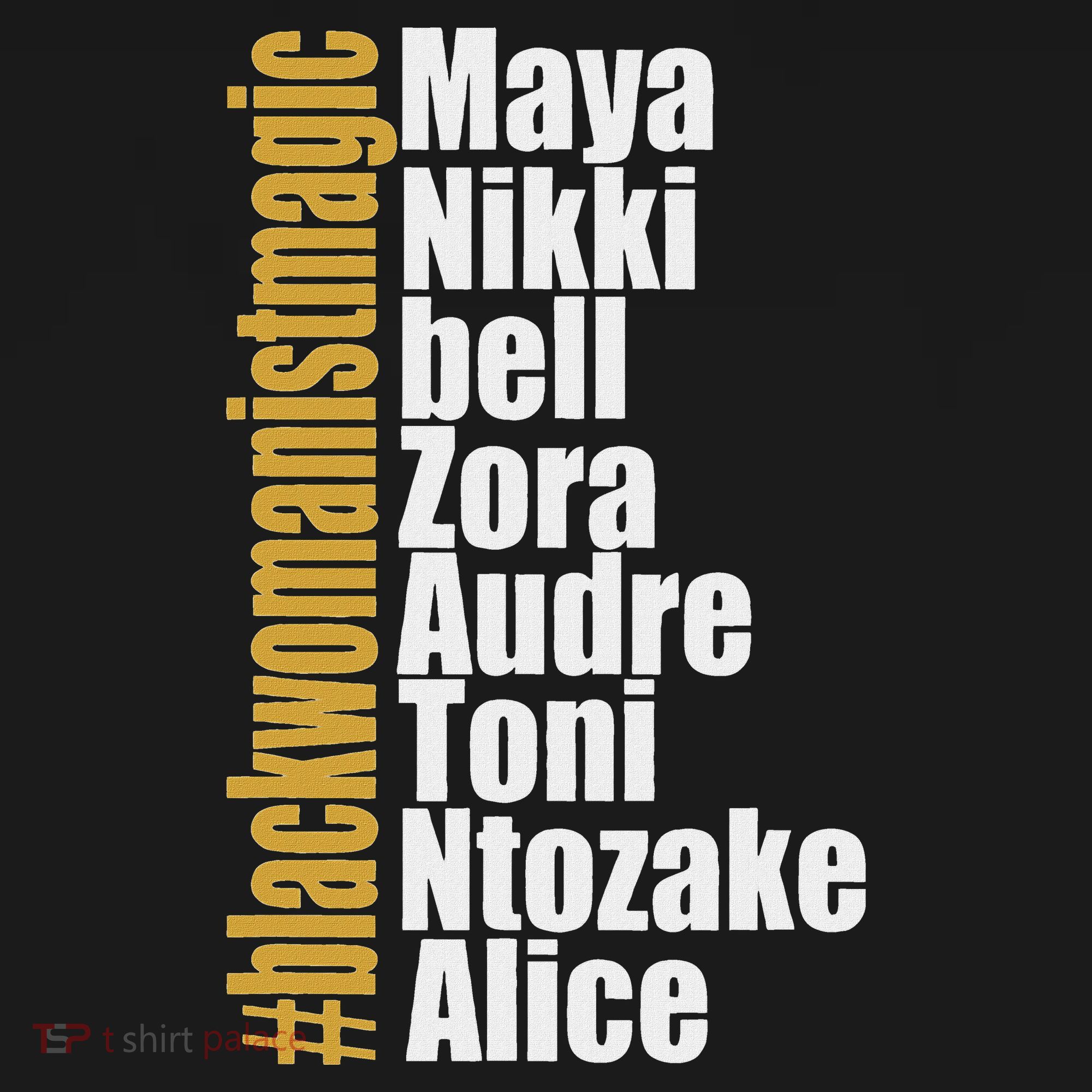 Maya Nikki Bell Zora Audre Toni Ntozake Alice Womanism Magic Women's Tank Top