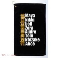 Maya Nikki Bell Zora Audre Toni Ntozake Alice Womanism Magic Golf Towel thumb 0