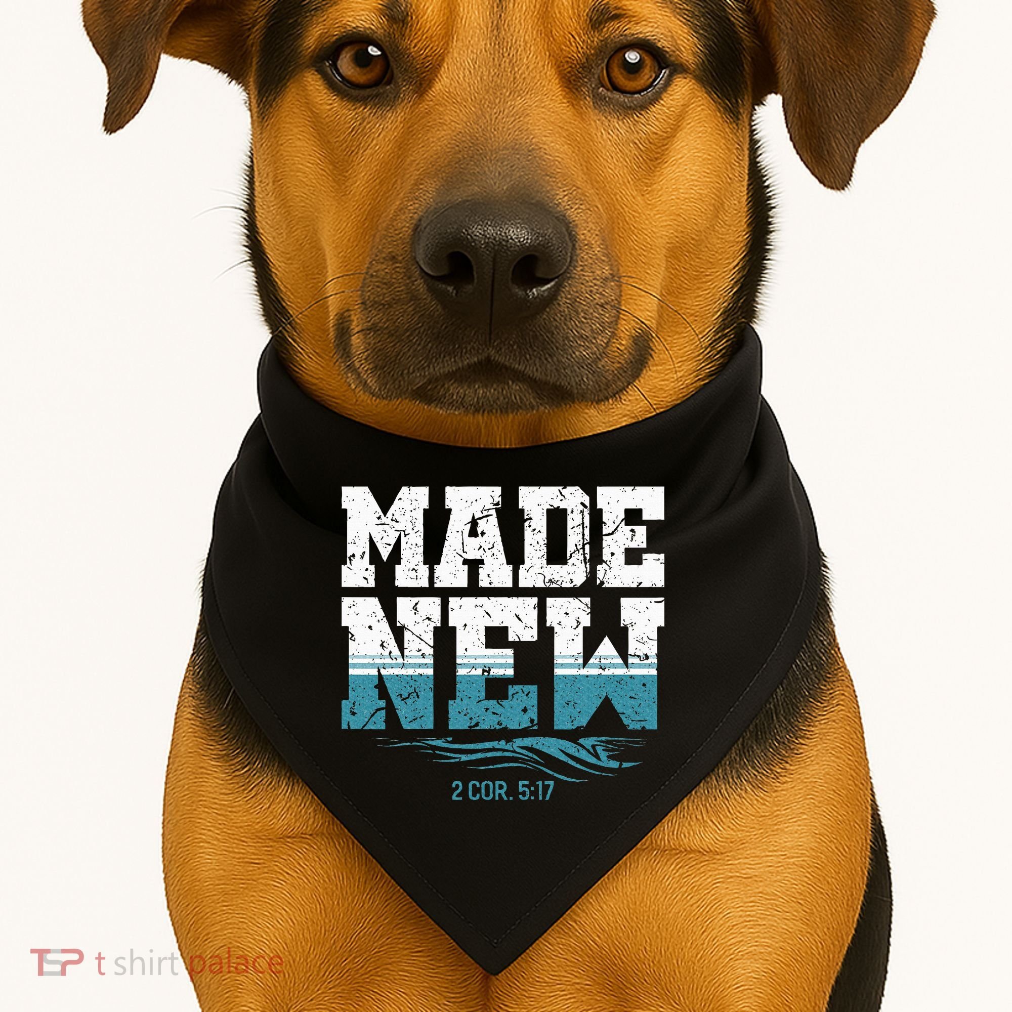 Made New Baptism Christian USA-Made Doggie Bandana