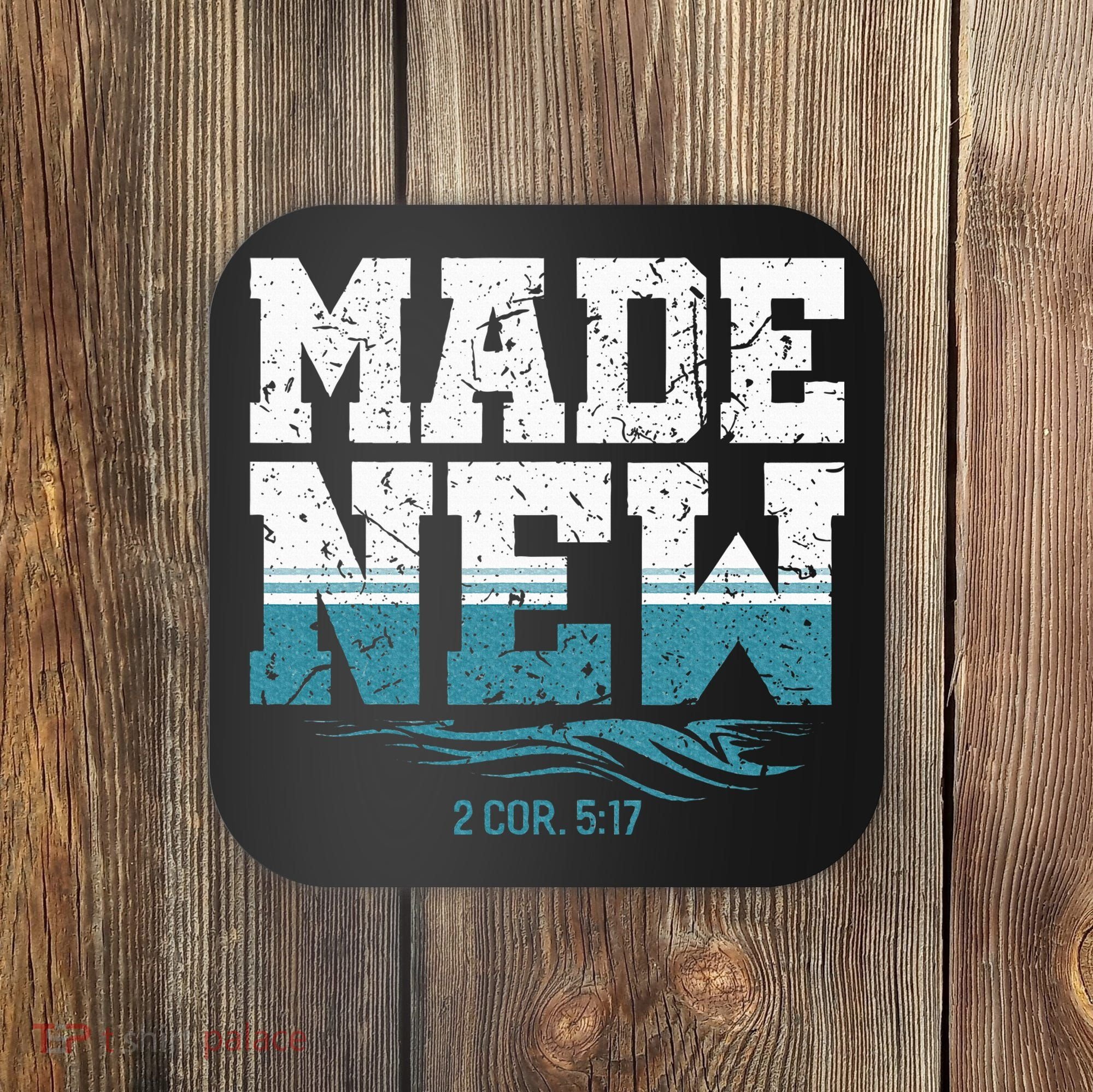 Made New Baptism Christian Coaster