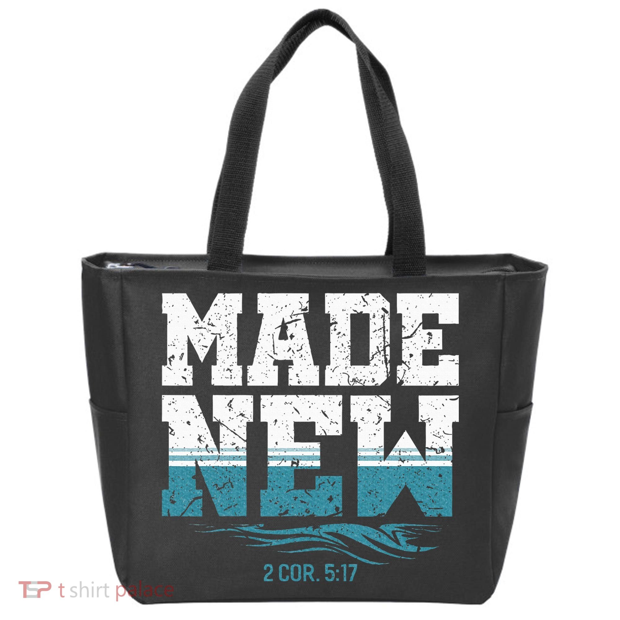 Made New Baptism Christian Tote Bag