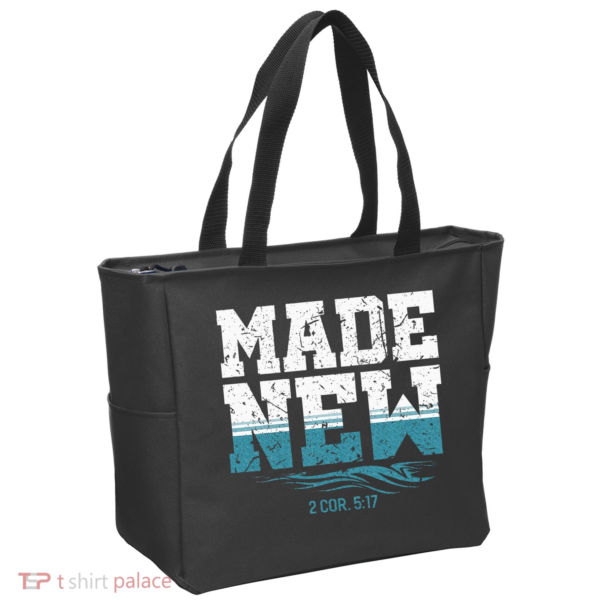 Made New Baptism Christian Tote Bag