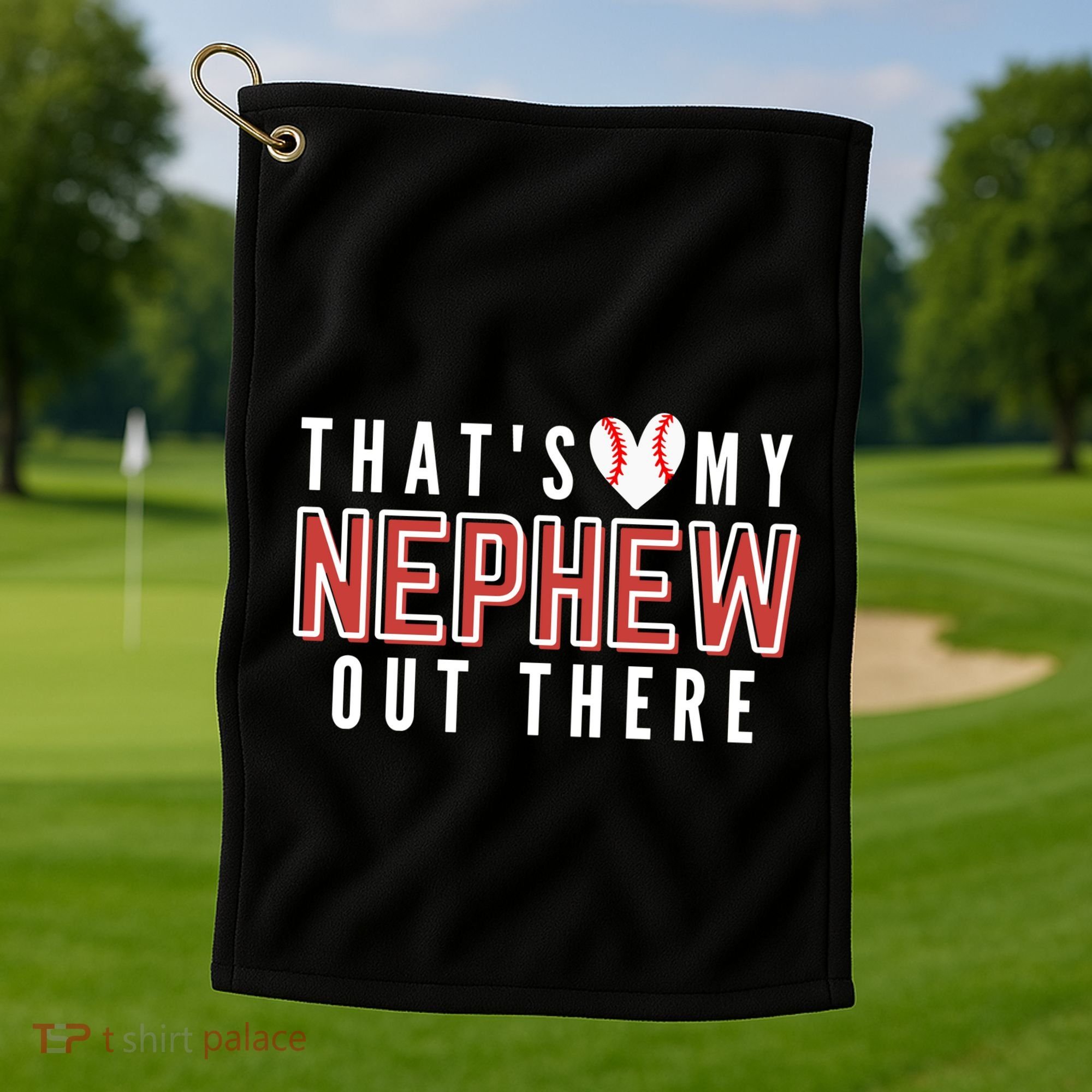 My Nephew Baseball Aunt Golf Towel