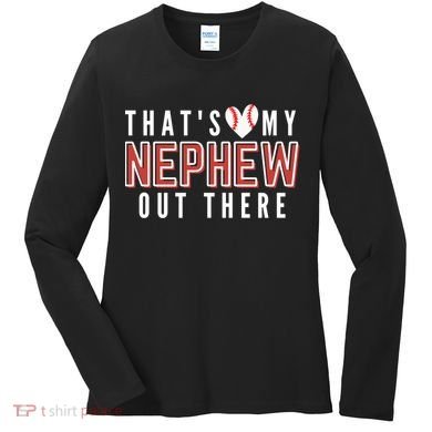 My Nephew Baseball Aunt Women's Long Sleeve Shirt