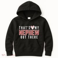 My Nephew Baseball Aunt Kids Hoodie thumb 0