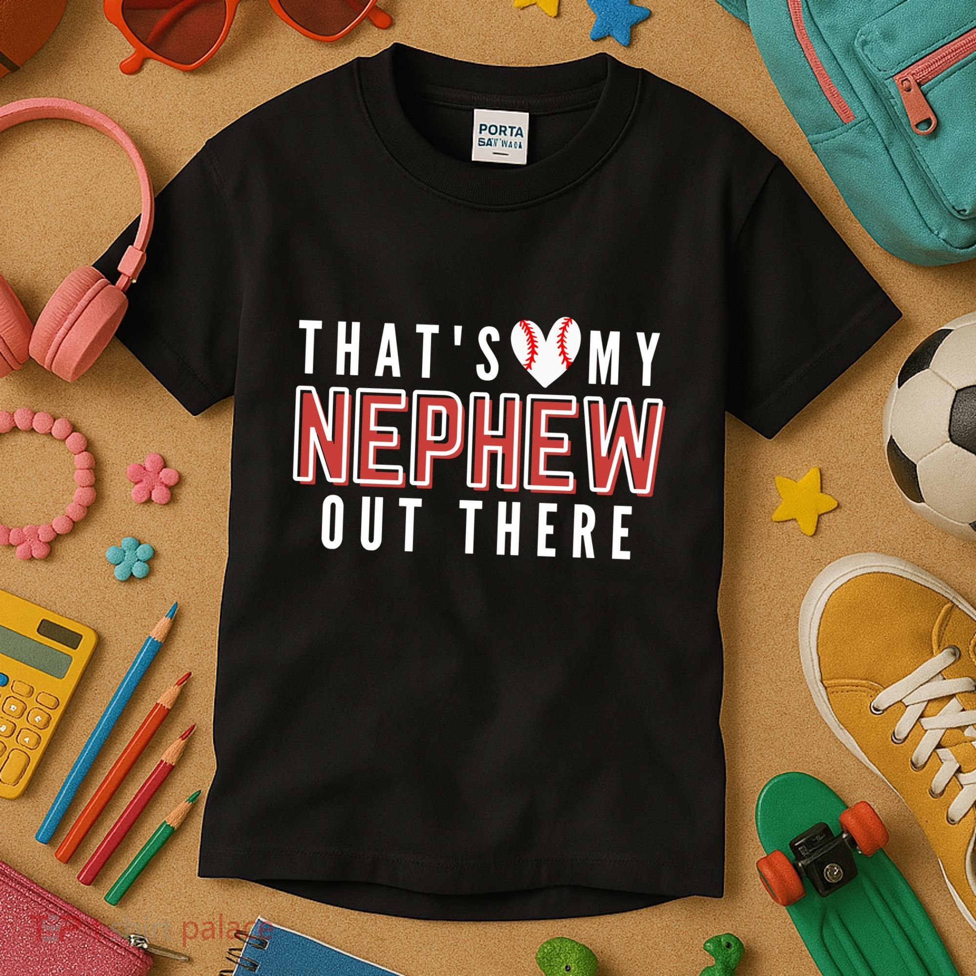 My Nephew Baseball Aunt Kids T-Shirt