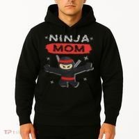 Mom Ninja Birthday Gift Ideas Birthday Mom Ninja Hoodie thumb 2