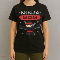 Mom Ninja Birthday Gift Ideas Birthday Mom Ninja T-Shirt thumb 4