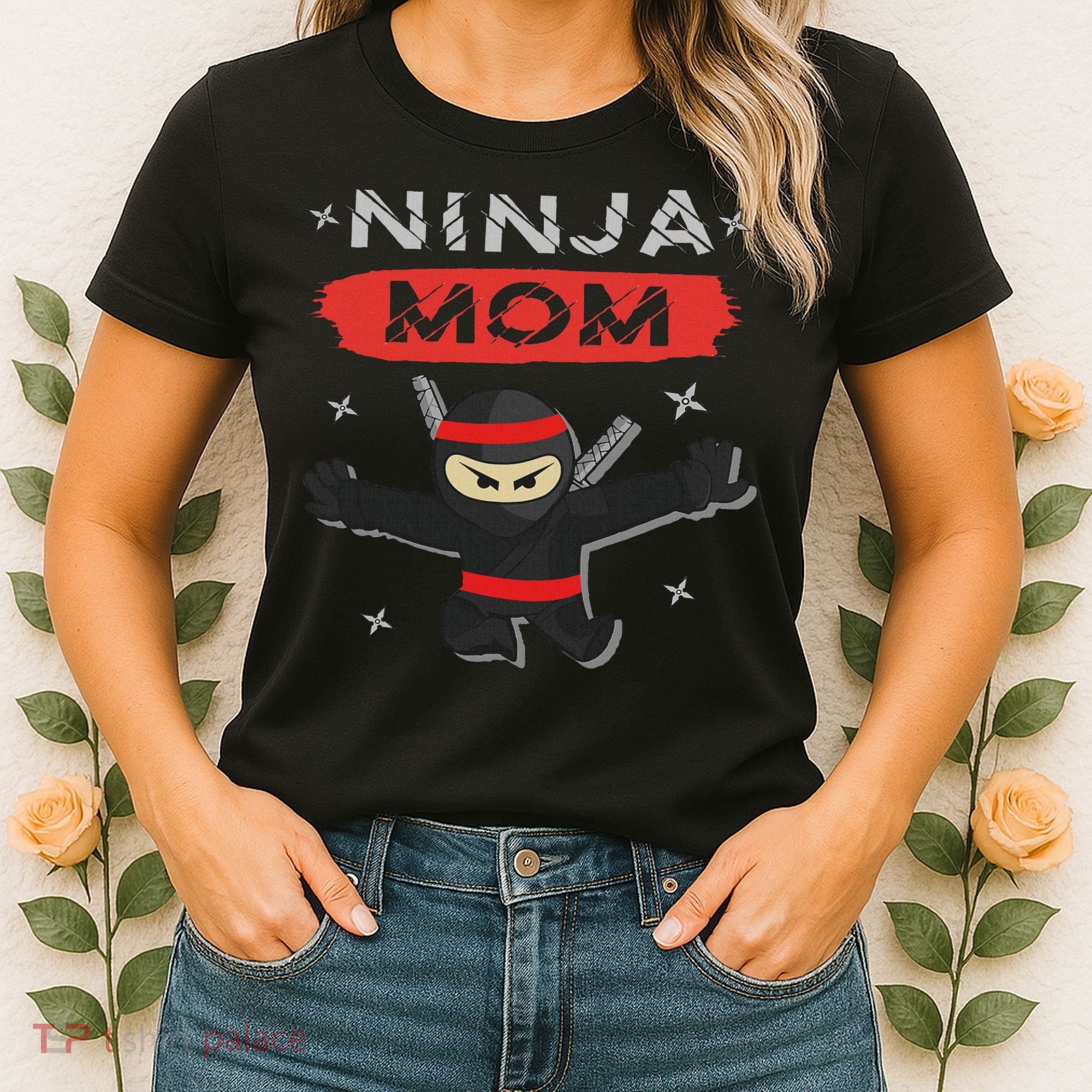 Mom Ninja Birthday Gift Ideas Birthday Mom Ninja Women's T-Shirt
