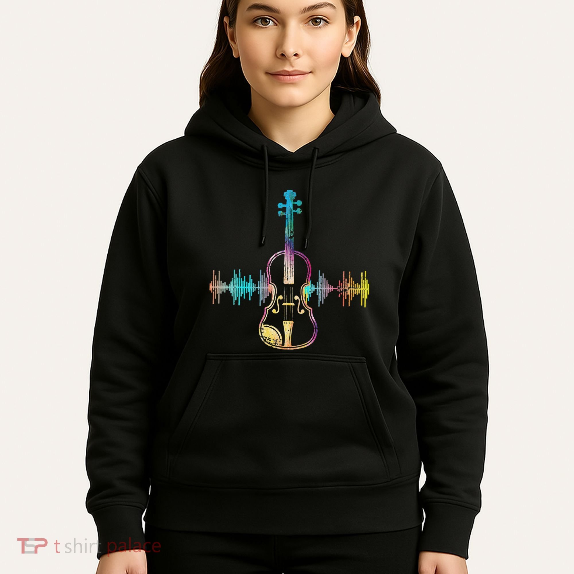 Music Notes Classical Musician Violin Player Gift Violin Hoodie