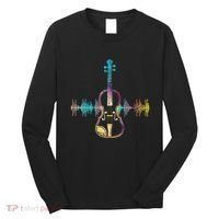 Music Notes Classical Musician Violin Player Gift Violin Long Sleeve Shirt thumb 0