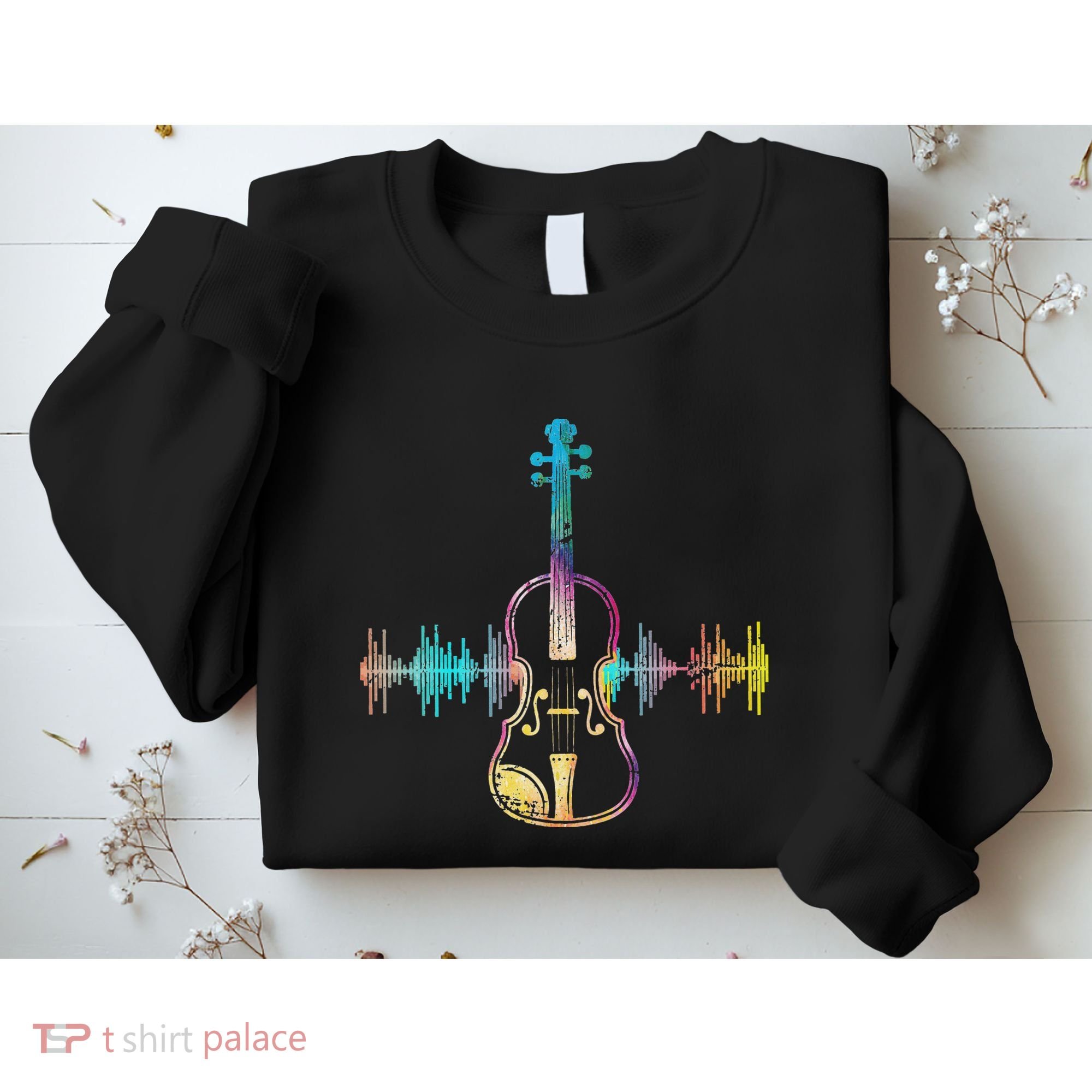 Music Notes Classical Musician Violin Player Gift Violin Sweatshirt
