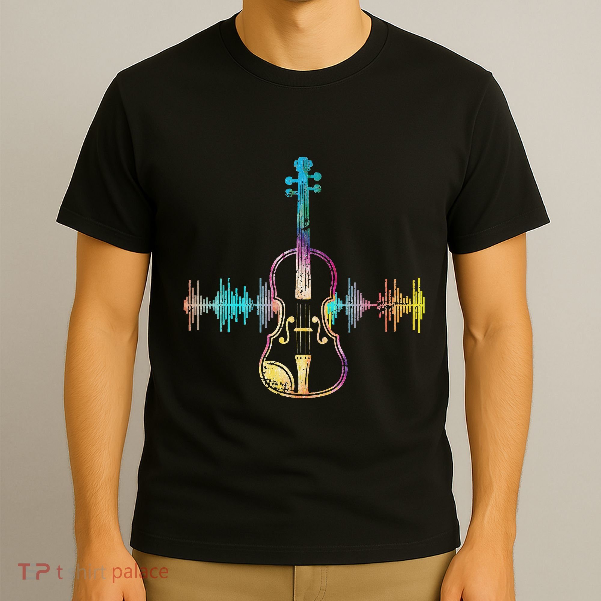 Music Notes Classical Musician Violin Player Gift Violin T-Shirt