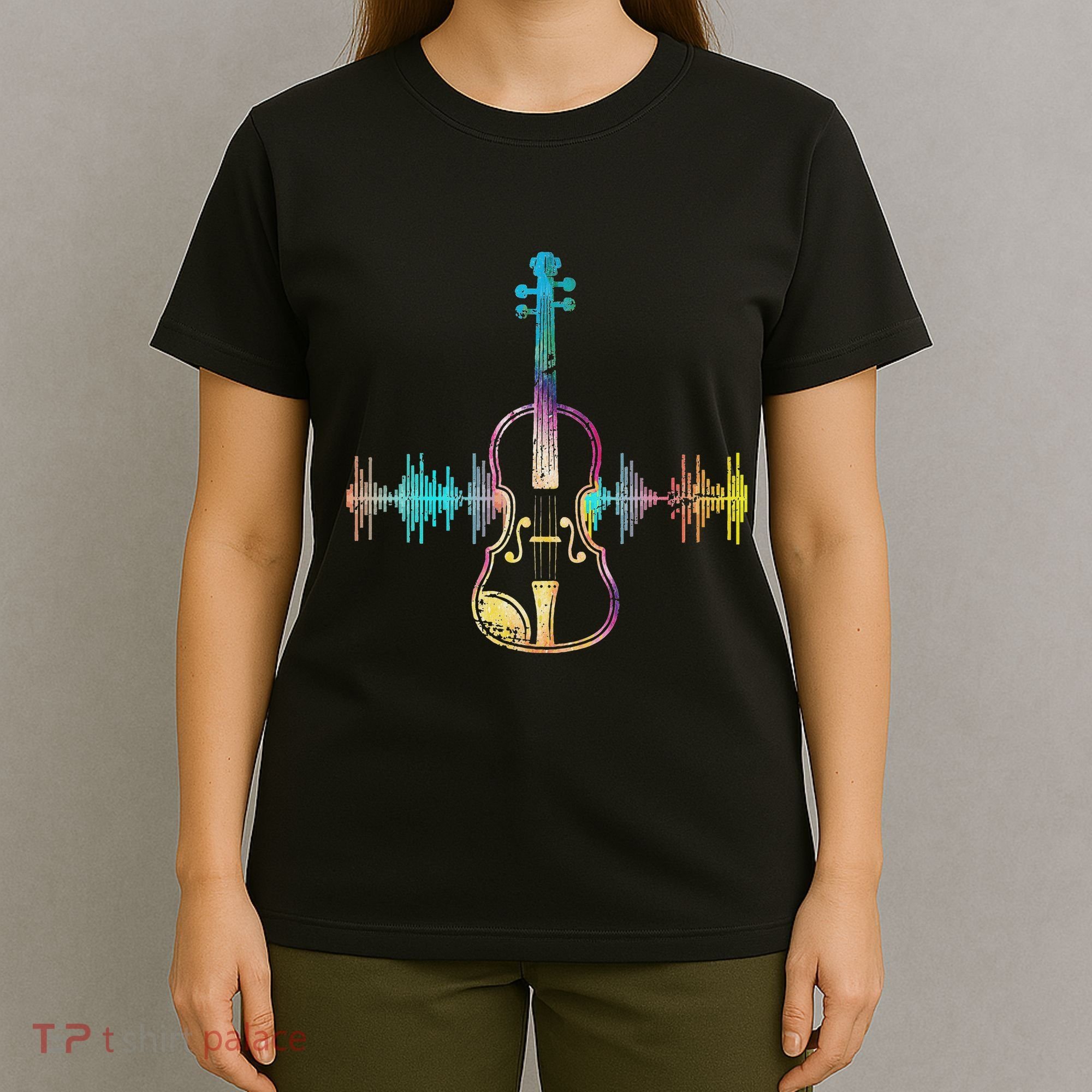 Music Notes Classical Musician Violin Player Gift Violin T-Shirt