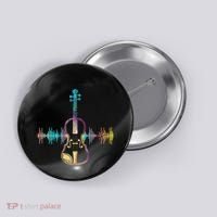 Music Notes Classical Musician Violin Player Gift Violin Button thumb 0