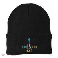 Music Notes Classical Musician Violin Player Gift Violin Beanie thumb 0