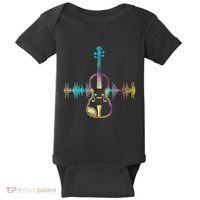 Music Notes Classical Musician Violin Player Gift Violin Baby Bodysuit thumb 0