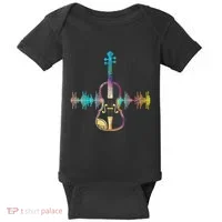 Music Notes Classical Musician Violin Player Gift Violin Baby Bodysuit thumb 0