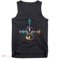 Music Notes Classical Musician Violin Player Gift Violin Tank Top thumb 0