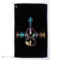 Music Notes Classical Musician Violin Player Gift Violin Golf Towel thumb 0
