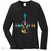Music Notes Classical Musician Violin Player Gift Violin Women's Long Sleeve Shirt thumb 0