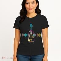 Music Notes Classical Musician Violin Player Gift Violin Women's T-Shirt thumb 4