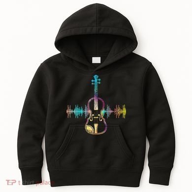 Music Notes Classical Musician Violin Player Gift Violin Kids Hoodie
