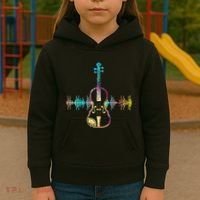 Music Notes Classical Musician Violin Player Gift Violin Kids Hoodie thumb 3