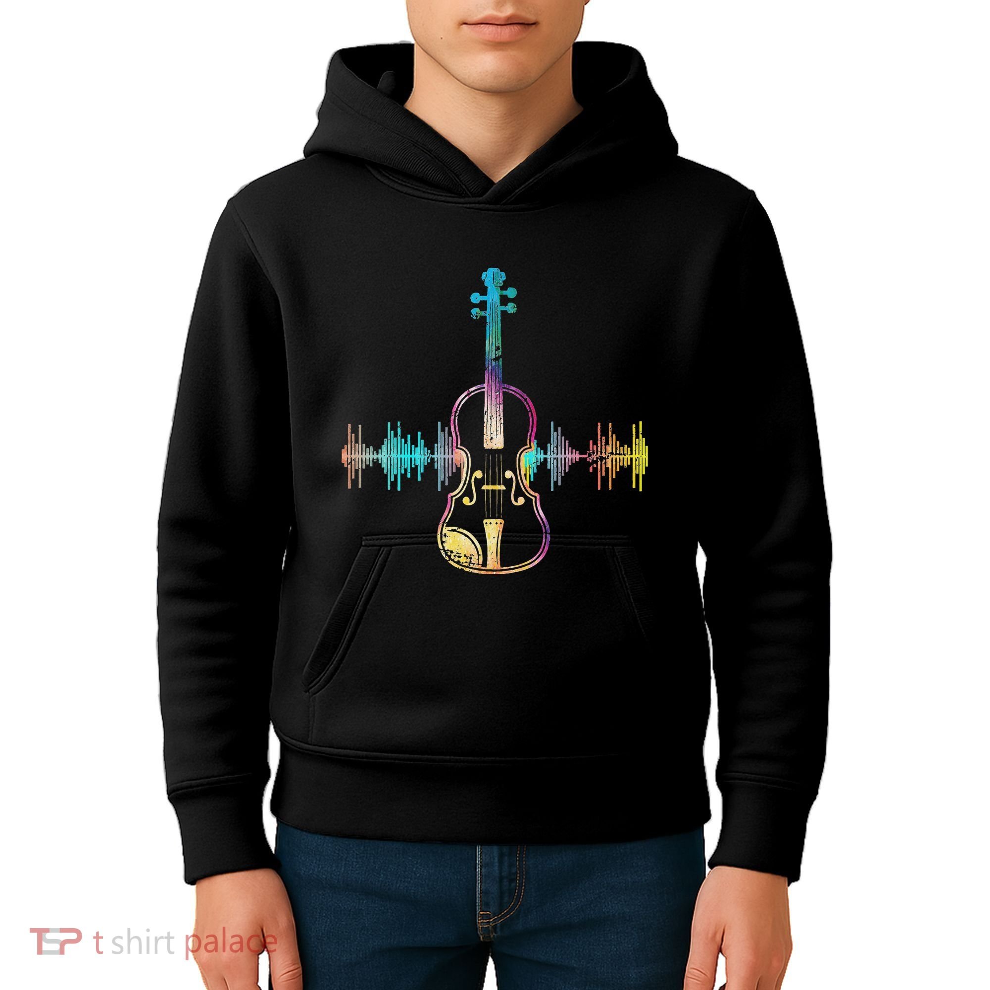 Music Notes Classical Musician Violin Player Gift Violin Kids Hoodie