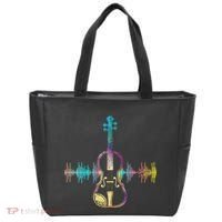 Music Notes Classical Musician Violin Player Gift Violin Tote Bag thumb 0