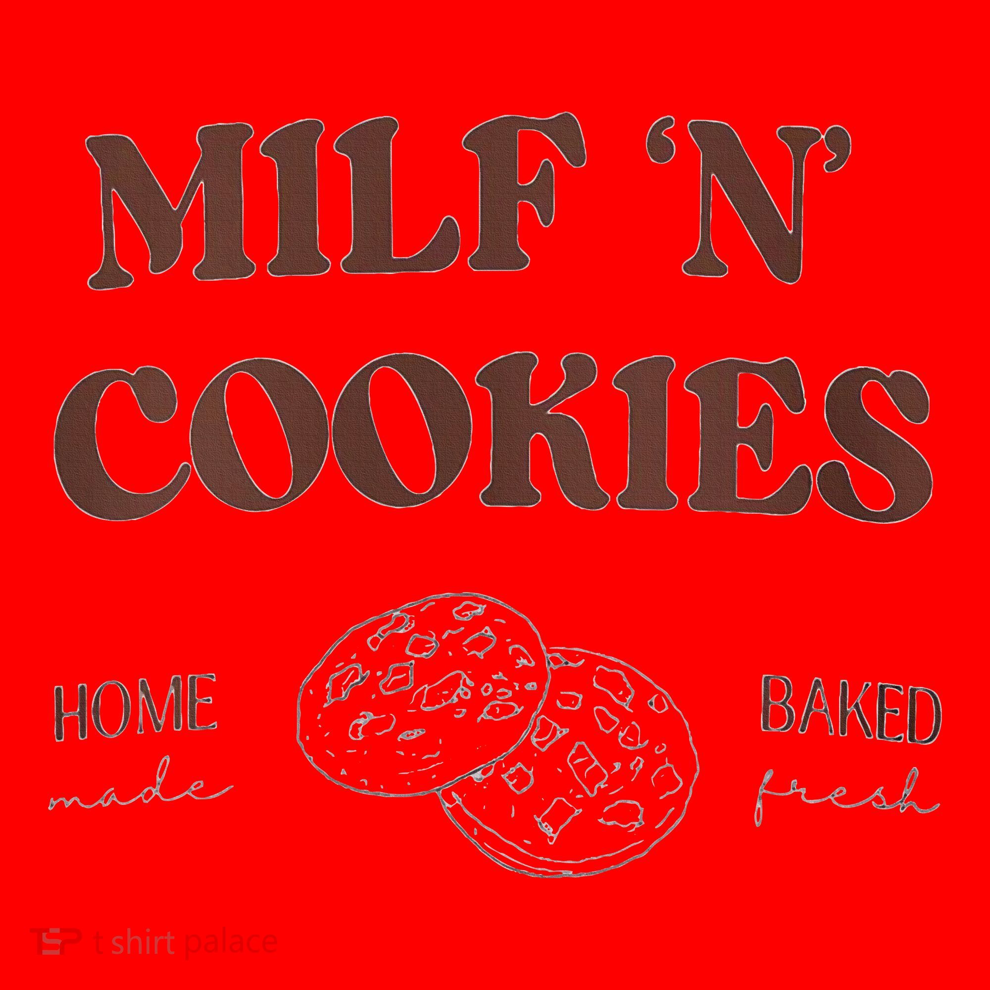 Milf ‘N’ Cookies Home Made Baked Fresh Funny MotherS Day Santa Hat