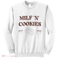 Milf ‘N’ Cookies Home Made Baked Fresh Funny MotherS Day Sweatshirt thumb 0