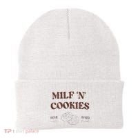 Milf ‘N’ Cookies Home Made Baked Fresh Funny MotherS Day Beanie thumb 0